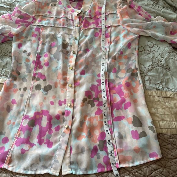 Banana Republic | Blouse with Ruched Sleeves Size S - Picture 11 of 11